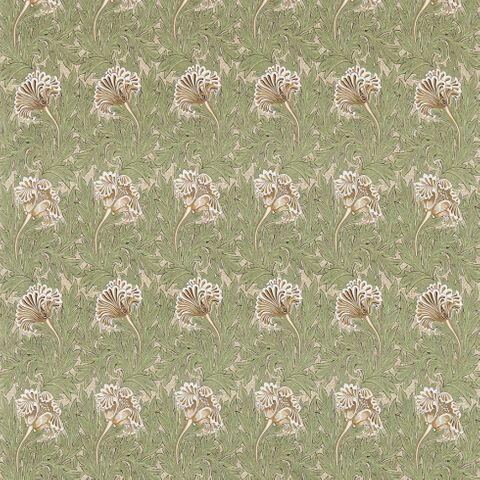 Tulip Artichoke/Gold Upholstery Fabric