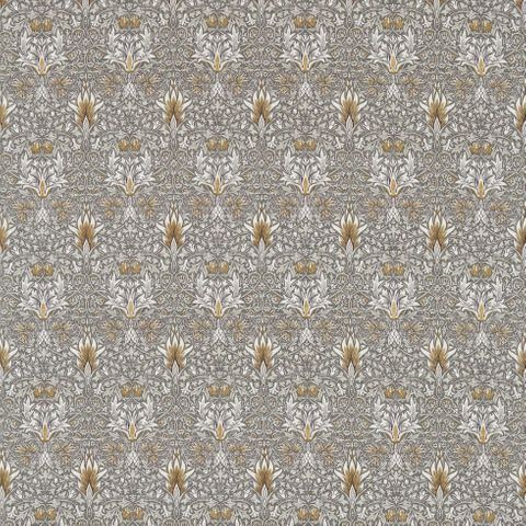 Snakeshead Pewter/Gold Morris Upholstery Fabric