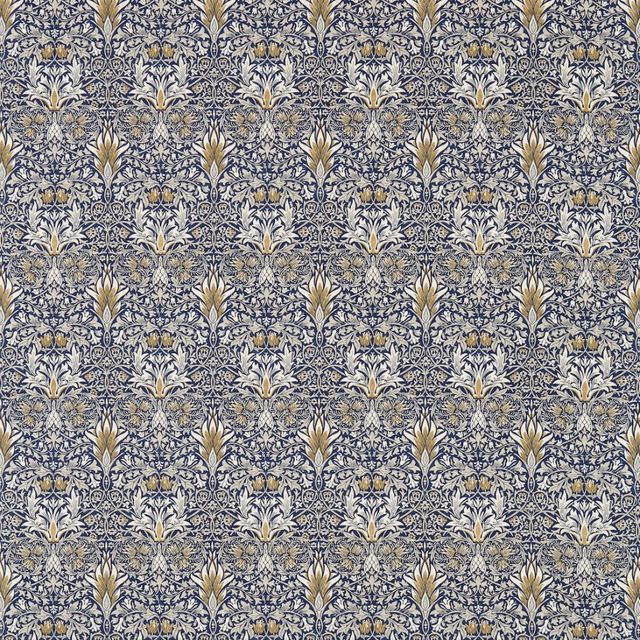 William Morris Archive III Prints Snakeshead Indigo/Hemp Morris
