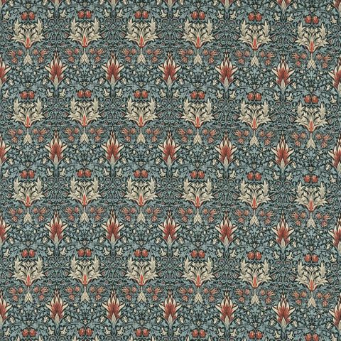 Snakeshead Thistle/Russet Morris Upholstery Fabric