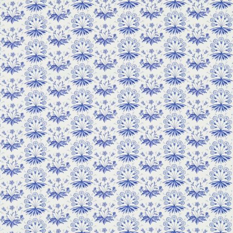 Primrose & Columbine Delft Blue Upholstery Fabric