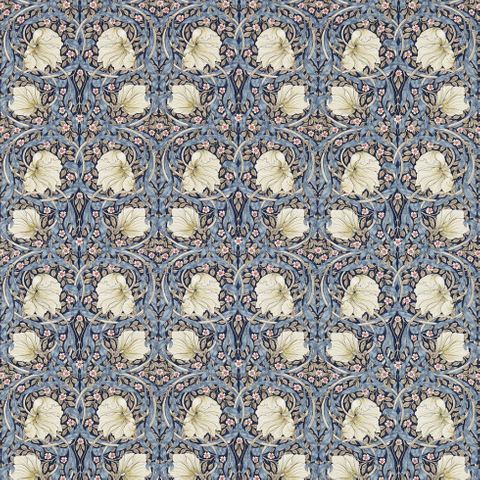 Pimpernel Indigo/Hemp Morris Upholstery Fabric