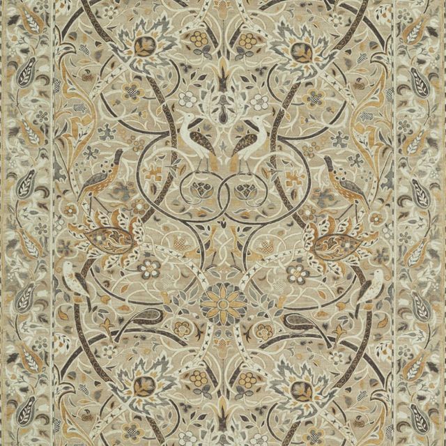 William Morris Morris Archive IV The Collector Fabrics Bullerswood Stone/Mustard