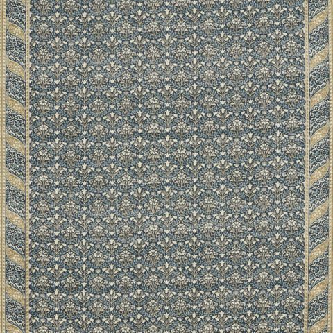 Morris Bellflowers Indigo/Sage Upholstery Fabric