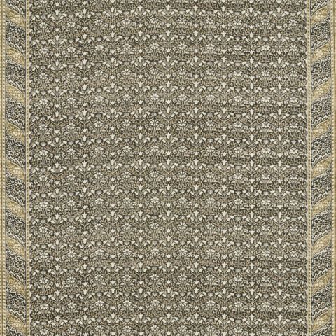 Morris Bellflowers Charcoal/Olive Upholstery Fabric