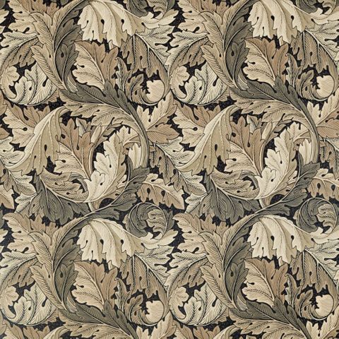 Acanthus Charcoal/Grey Upholstery Fabric