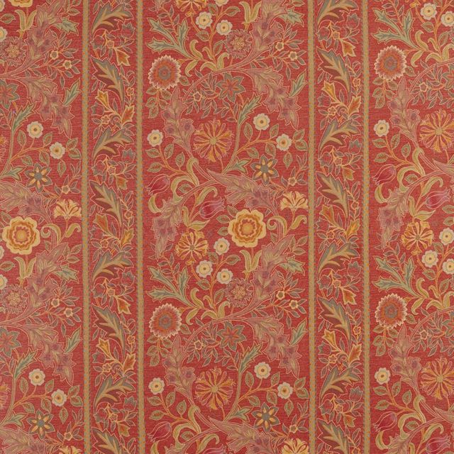 William Morris Morris Archive Lethaby Weaves Fabrics Wilhelmina Weave Rust Upholstery Fabric
