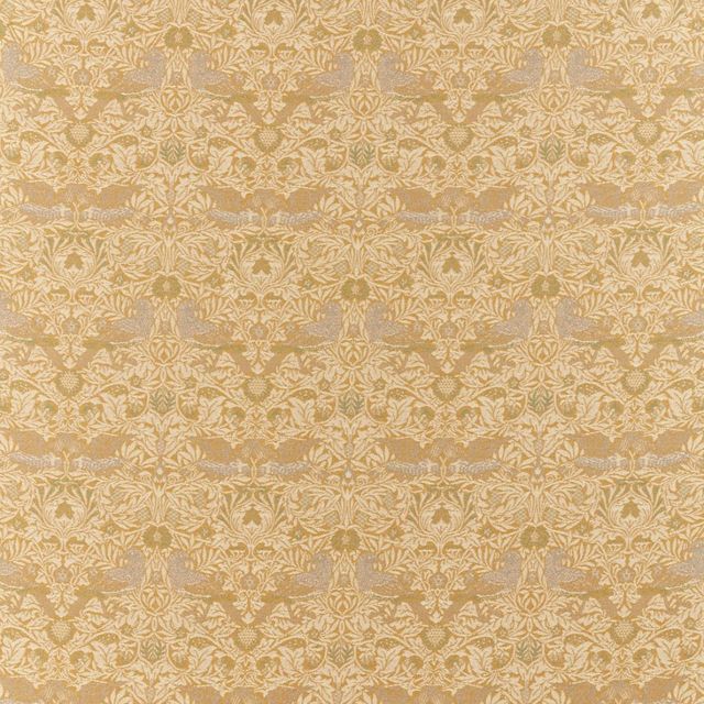 William Morris Morris Archive Lethaby Weaves Fabrics Bird Weave Ochre