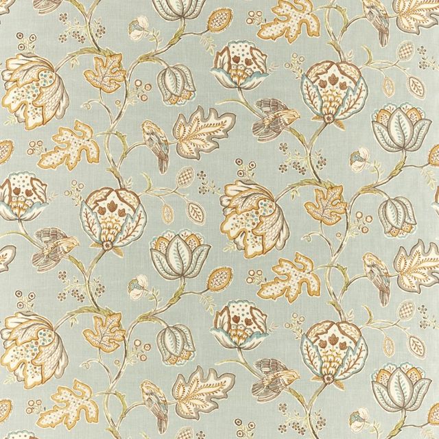 William Morris Morris Archive V Melsetter Fabrics Theodosia Grey Upholstery Fabric
