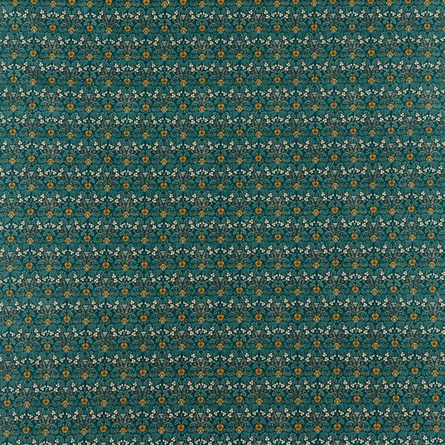 William Morris Morris Archive V Melsetter Fabrics Eye Bright Teal