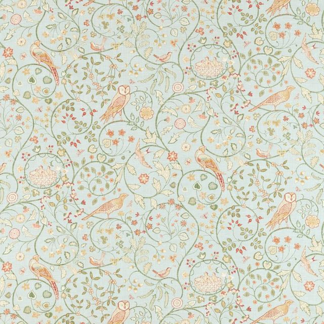 William Morris Morris Archive V Melsetter Fabrics Newill Grey Blue