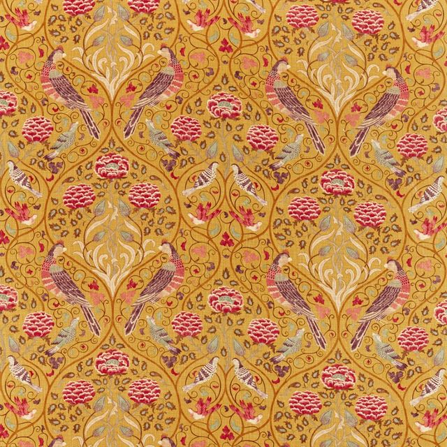 William Morris Morris Archive V Melsetter Fabrics Seasons By May Saffron Upholstery Fabric