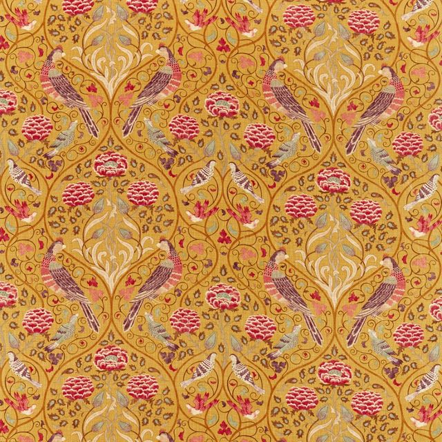 Seasons By May Saffron Voile Fabric