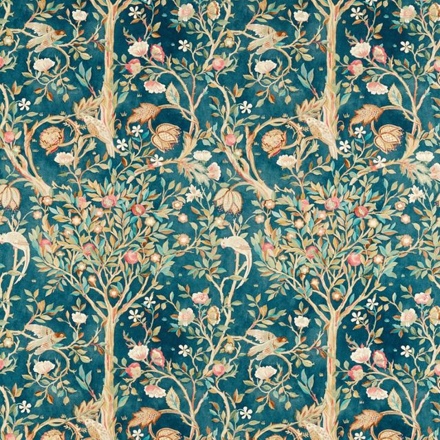 William Morris Morris Archive V Melsetter Fabrics Melsetter Indigo