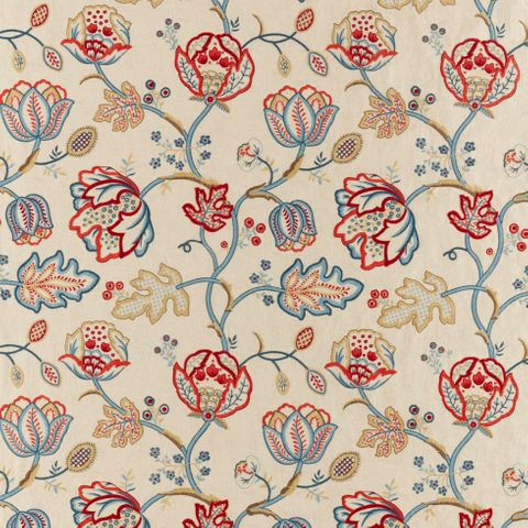 Theodosia Embroidery Wine/Indigo