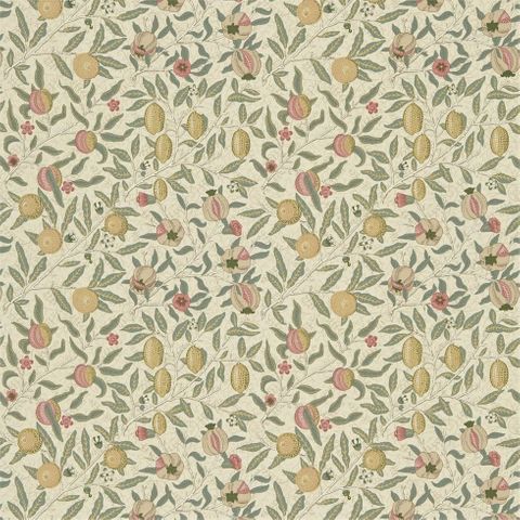 Fruit Ivory/Teal WM Upholstery Fabric