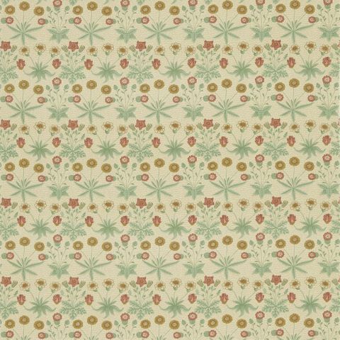Daisy Terracotta/Gold Morris Upholstery Fabric