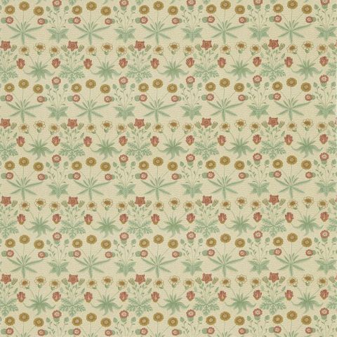 Daisy Terracotta/Gold Morris Upholstery Fabric