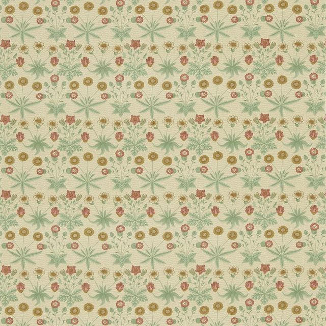 William Morris Morris Fabric Compendium I, II & III Daisy Terracotta/Gold Morris