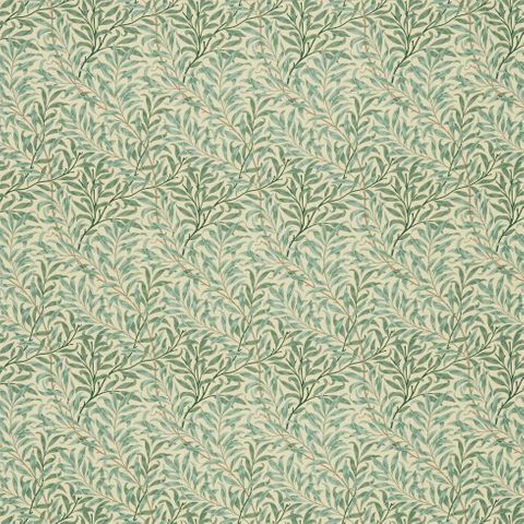 Willow Boughs Cream/Pale Green Morris Upholstery Fabric