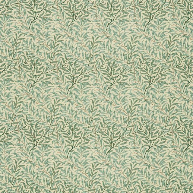 William Morris Morris Fabric Compendium I, II & III Willow Boughs Cream/Pale Green Morris Upholstery Fabric