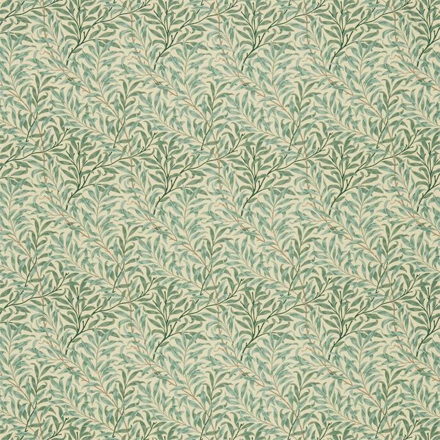 William Morris Morris Fabric Compendium I, II & III Willow Boughs Cream/Pale Green Morris