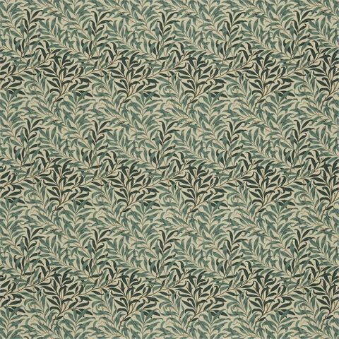 William Morris Morris Fabric Compendium I, II & III Willow Boughs Taupe/Green Morris Box Cushion