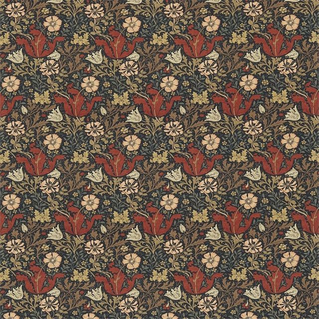 William Morris Morris Fabric Compendium I, II & III Compton Faded Terracotta/Multi