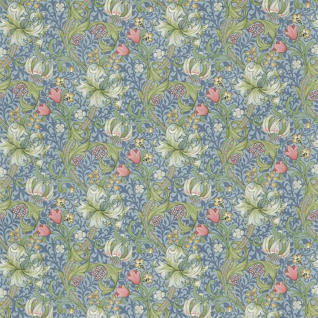 William Morris Morris Fabric Compendium I, II & III Golden Lily Mineral Morris