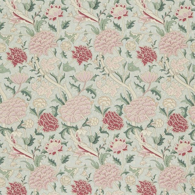 William Morris Morris Fabric Compendium I, II & III Cray Duckegg/Pink
