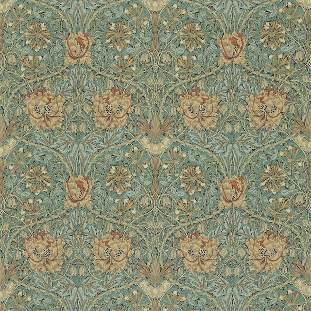 William Morris Morris Fabric Compendium I, II & III Honeysuckle & Tulip Privet/Honeycombe Morris