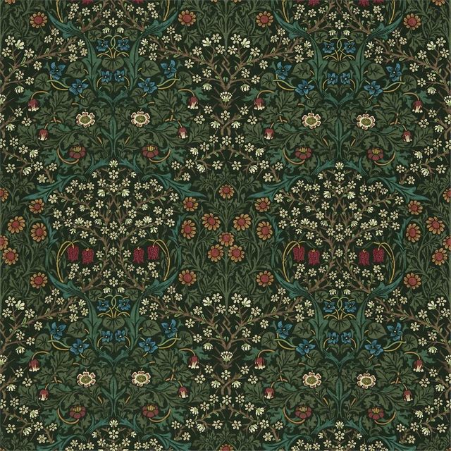 Blackthorn Green Voile Fabric