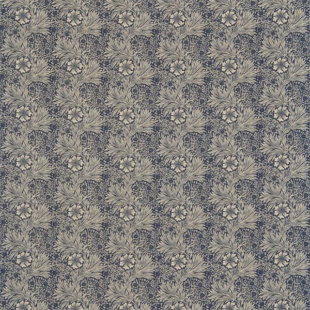 William Morris Morris The Craftsman Bestsellers Fabrics Marigold Indigo/Linen