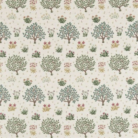 Orchard Bayleaf/Rose Upholstery Fabric