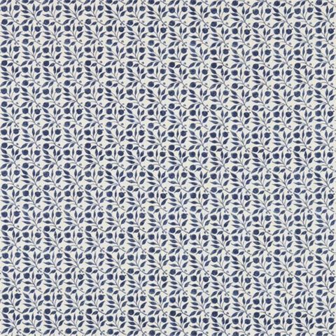 Rosehip Indigo Upholstery Fabric