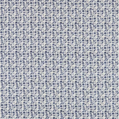 Rosehip Indigo Upholstery Fabric