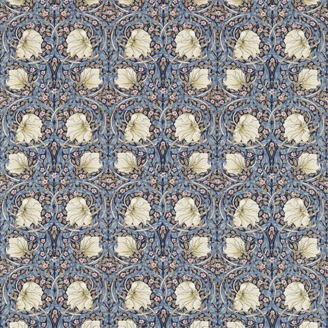 Pimpernel Indigo/Hemp Upholstery Fabric