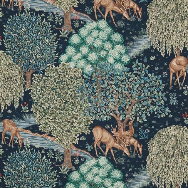 William Morris Morris The Craftsman Bestsellers Fabrics The Brook Tapestry Blue