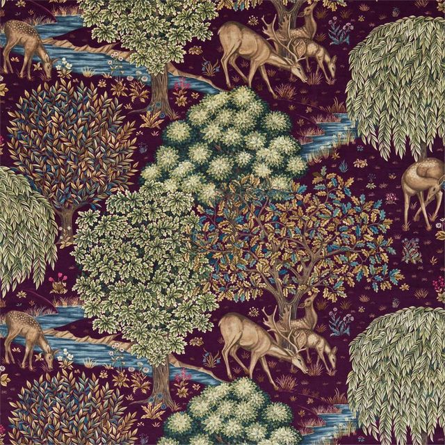 The Brook Tapestry Red