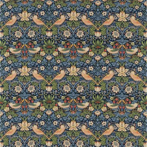 Strawberry Thief Indigo/Mineral Upholstery Fabric