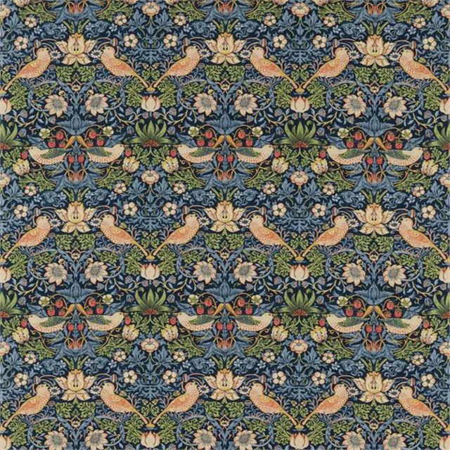 Strawberry Thief Indigo/Mineral Upholstery Fabric