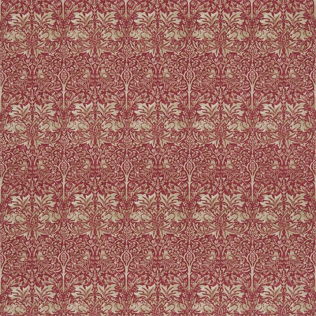 Brer Rabbit Red/Hemp Upholstery Fabric