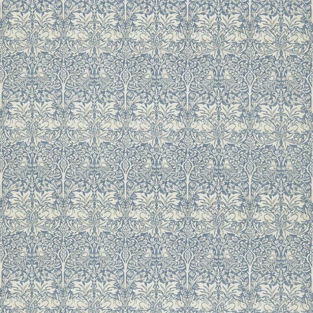 William Morris Morris Volume IV - Prints & Weaves Brer Rabbit Slate/Vellum Upholstery Fabric