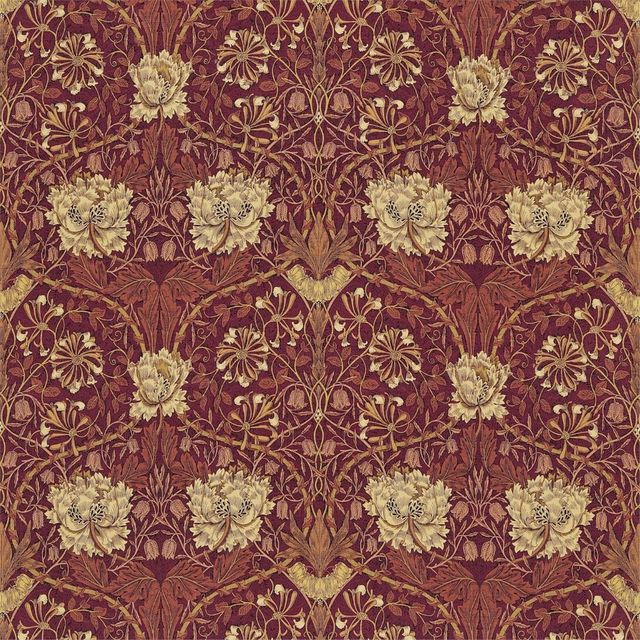 William Morris Morris Volume IV - Prints & Weaves Honeysuckle & Tulip Brick/Russet