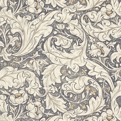 Pure Bachelors Button Print Black Ink