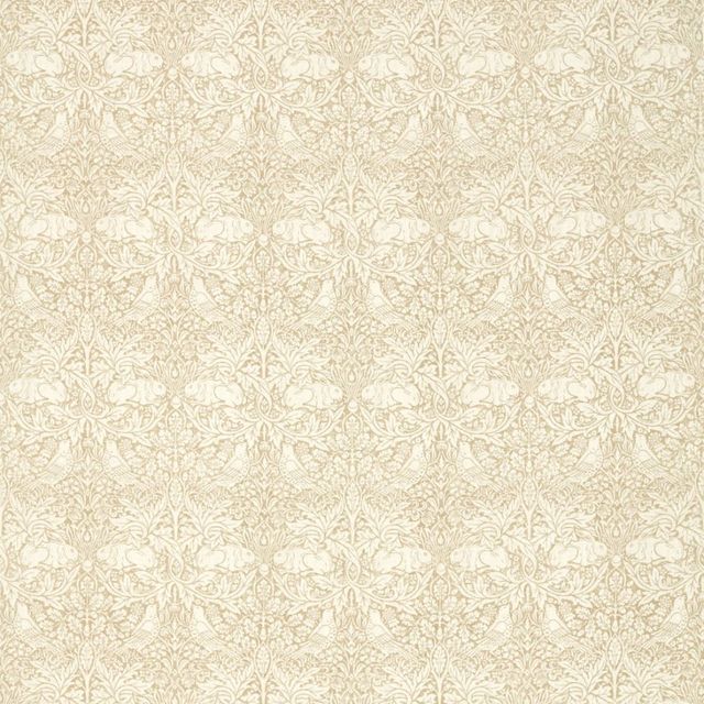 William Morris Pure Morris North Fabrics Pure Brer Rabbit Print Flax