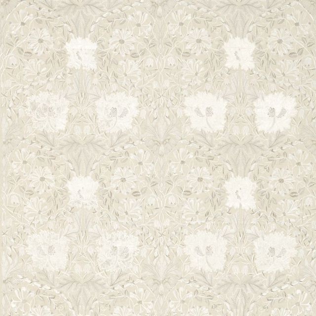 William Morris Pure Morris North Fabrics Pure Honeysuckle & Tulip Embroidery Linen