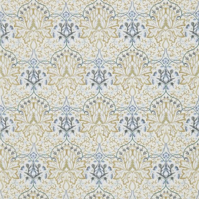 William Morris Woodland Embroideries Artichoke Embroidery Soft Gold/Cream