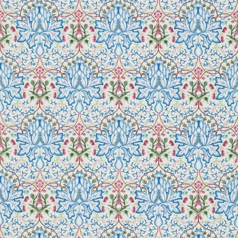 Artichoke Embroidery Peacock/Cream