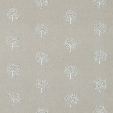 Woodland Tree Linen/Ivory Voile Fabric